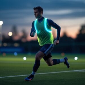 Sådan kan en løbevest med lys forbedre din fodboldtræning
