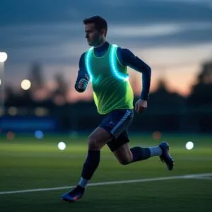 Sådan kan en løbevest med lys forbedre din fodboldtræning