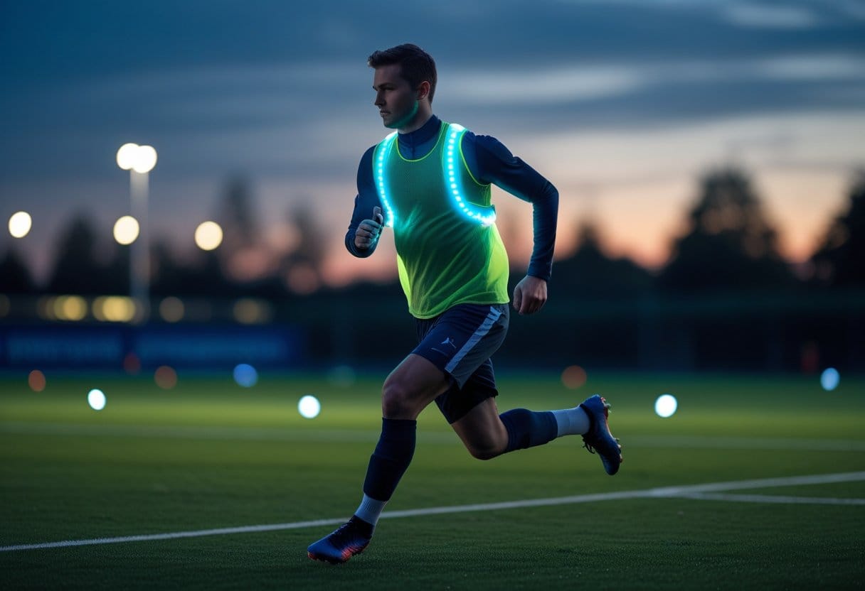 Sådan kan en løbevest med lys forbedre din fodboldtræning